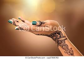 12 count (pack of 1) 4.4 out of 5 stars 205. Woman S Hand With Mehndi Tattoo Hand Of Indian Bride With Black Henna Tattoos Canstock