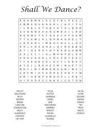 Dances Word Search