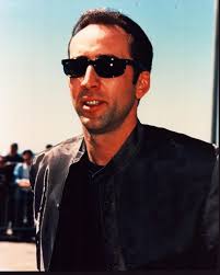 Nicholas Cage In Black Coat And Sunglasses Photo Print