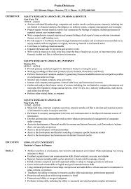 Sample cover letter for biotechnology research assistant. Equity Research Associate Resume Samples Velvet Jobs