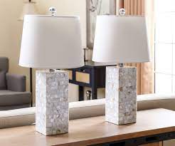Abbysonliving Bring Glam To Any Room With These Decorative Matching Set Of Two Table Lamps The Lamps Feature A Square Table Lamp Table Lamp Sets Lamp Sets