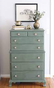 Up to 70% off top furniture. A Wood Dresser Painted Green Amy Howard Paints One Step Paint Green Cherbourg How To Use Chalk Green Furniture Green Painted Furniture Gorgeous Furniture