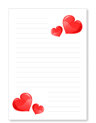 Styropor herz, halbes herz inhalt: Briefpapier Liebesbrief Herzen Kostenlos Ausdrucken