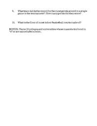 Celebrate the ncaa tournament in all its glory with these ideas for games,. March Madness Trivia By Sarah Hiner Teachers Pay Teachers