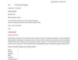 Contoh surat izin cuti kerja tahunan. Contoh Surat Permohonan Bisa Magang Dikantor Akuntan Publik Triharyono Com