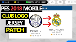 Escudo real madrid pes 2018. Pes 2018 Mobile Patch Kits And Club Logo Android Ios Youtube