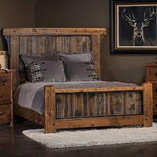 Adventure Mountain Timber Frame Panel Bed Rustic Furniture Design Rustic Bed Frame Rustic Bedroom Furniture