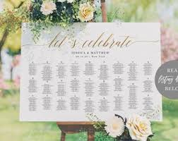 Lets Celebrate Seating Chart Alphabetical Wedding Etsy