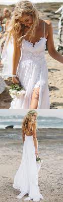 Beach Simple Wedding Dresses Casual Wedding Dresses White Tulle A Line Wedding Dress Princess V Ne Casual Wedding Dress Wedding Dresses Long Wedding Dresses