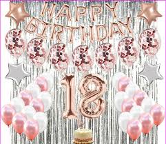 Get a group of friends together and head out to a paintball facility to have a unique 18th birthday event. 18th Birthday Decorations Eighteenth Bday Party With 18 Cake Topper Rose Gold For Sale Online Ebay
