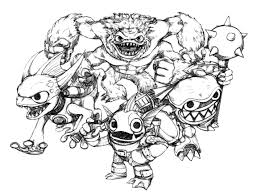 You don't need your crayons anymore! Skylanders Spyro Slam Bam Zap Wham Shell Gill Grunt