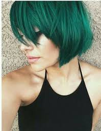 Haircut And Color Green Hair Short Hair Styles Hair Styles
