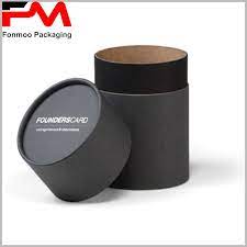 Custom Black Round Craft Paper Cardboard Candle Boxes Packaging Wholesale By Www Tube Boxes Com Candle Box Packaging Candle Packaging Packaging