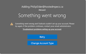 Add the new microsoft 365 account and when a new window pop up is opened, then input the newly created app password that you have copied to the clipboard. Office 365 Outlook App Error Something Went Wrong And Outlook Couldn T Set Up Your Account Mpecs Inc Blog