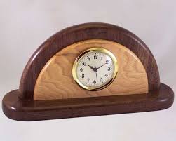 Handmade Decorative Wooden Desk Clocks Unique Unusual Original Custom Handcrafted Contemporary Traditional Desk Wooden Desk Small Desk Clock Desk Clock