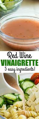 Red Wine Vinaigrette Recipe Salad Dressing Recipes Homemade Homemade Salads Easy Salad Dressing