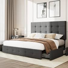 Amolife Full Size Platform Bed Frame