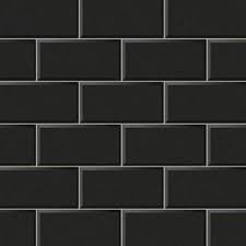 China stylish glossy beveled wood texture block mosaic pattern. Black Marble Brick Tiles Novocom Top