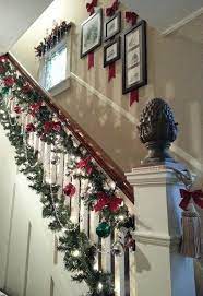 31 Christmas Diy Decorations Easy And Cheap Stairway Garlands Christmas Banister Christmas Staircase Decor Christmas Staircase