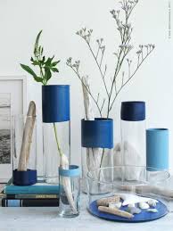 With A Little Bit Of Imagination And Paint Clear Cylinder Glass Vases Can Be Transformed To Match Your Wedding Color Palette Diy Vase Ikea Diy Diy Crafts