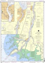 Noaa Nautical Chart 14852 St Clair River Head Of St Clair