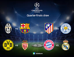 Manchester city face off against chelsea in the champions league final. 2016 2017 Champions League Quarter Final Draw Sofascore News