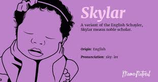 The meaning of this nice name is full moon in august. Skylar Name Meaning Origin Popularity Girl Names Like Skylar Mama Natural