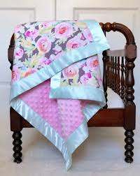 Buy top selling products like lambs & ivy® urban jungle minky blanket and hudson baby® minky blanket with sherpa back in safari. Pastel Rose Garden Floral Minky Baby Blanket Satin Trim Pink Etsy Minky Baby Blanket Baby Blanket Diy Baby Blanket