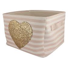 Discover laundry baskets on amazon.com at a great price. Bee Coco Gold Heart Laundry Basket In Pink Stripes Bed Bath And Beyond Canada