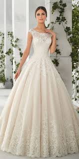 Princess wedding dresses applique lace scoop puffy ball gown bridal gown belt. Charming Tulle Satin Scoop Neckline A Line Wedding Dresses With Lace Appliques Aline Wedding Dress Wedding Dresses Wedding Dress Necklines