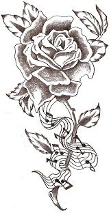 Rose Music Notes By Thelob On Deviantart Music Tattoos Music Tattoo Designs Music Notes Tattoo