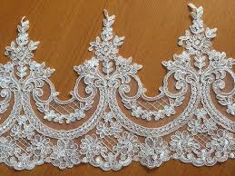 Ventes Vendre Par Cour Alencon Dentelle Trim Dentelle Motifs De Broderie Perlee Dentelle Dentelle De Mariee