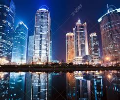 Maybe you would like to learn more about one of these? Beautiful Night View Of Modern Buildings And Reflection In Shanghai Stock Photo Picture And Royalty Free Image Image 12947171