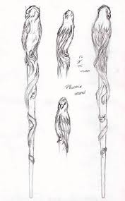 Phoenix Wand Design By Nikitalachance On Deviantart Wood Carving Art Handmade Walking Sticks Hand Carved Walking Sticks