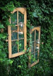 Dishfunctional Designs In 2020 Outdoor Window Decor Garden Ideas Cheap Upcycle Garden