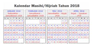 Kalender ini dinamakan dengan kalender hijriah karena pada tahun pertama kalender ini terjadi peristiwa hijrah. Kalendar Islam 2018 2018 Calendar Printable For Free Download India Usa Uk