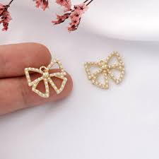 10 Pieces Alloy Pearl Earring Accessories