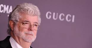 Star Wars creator George Lucas snapped dining in Holywood restaurant