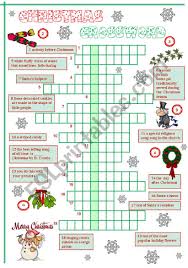 Maybe you would like to learn more about one of these? Christmas Crossword Esl Worksheet By Szilvi