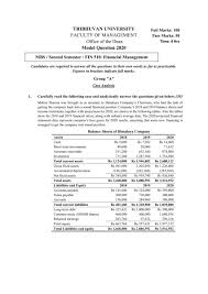 Cbse class 10 english exam pattern 2021 includes details of the question paper design and evaluation scheme for the upcoming cbse class 10 board exam 2021. Tribhuvan University Fom Publish Model Question Paper Of Financial Management Of Mbs Program