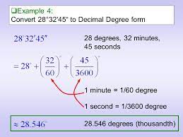 Use our online dms to decimal degrees converter which. Decimal Degree And Degree Minute Second Form There Are Two Basic Forms For Expressing Degrees 1 Decimal Degrees Dd 2 Degree Minute Second Dms An Ppt Download