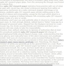 Ugba 107 Research Paper Research Paper Research Paper Thesis Statement Writing Process