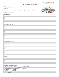 There's no way around it — more guests mean more mouths to feed and more drinks to pour. 38 Best Potluck Sign Up Sheets For Any Occasion á… Templatelab