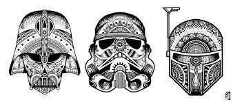 Download Starwars Mandalas Vader Boba And A Stormtrooper Xpost From R Starwars Pics Star Wars Images Star Wars Tattoo Star Wars