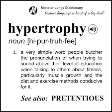 Hypertrophy Monster Longe In 2020 Simple Words Words Pronunciation