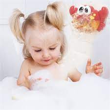 Bathing, potty training and changing baby doll with this 'my baby is taking a bath' playset. Bubble Machine Big Crab Automatic Bubble Maker Blower Music Bath Toy For Baby Review Baby Bath Toys Bath Toys Baby Bath Tub