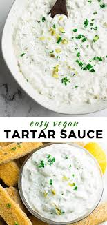 Vegan Tartar Sauce Is So Easy To Make At Home And Is The Perfect Dairy Free Recipe For All The Vegan Fishy Foods Vegan Dairy Vegan Fish Food Tartar Sauce