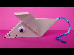 Origami Maus Falten Einfache Origami Tiere Aus Papier Basteln Mit Kindern Youtube Maus Basteln Basteln Mit Papier Falten Papier Falten Einfach