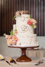 Natural Birchwood Wedding Cake Hipster Wedding Cake Wedding Cake Toppers Sunflower Wedding Cake