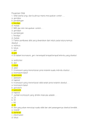 Sifat warna ungu dan buahnya manis merupakan contoh. Soal Pewarisan Sifat